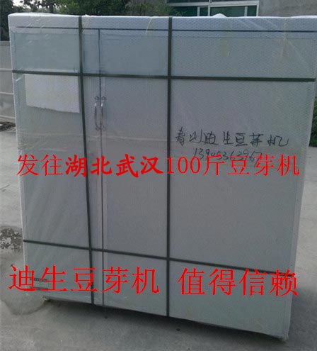 发往湖北武汉100斤豆芽机2台